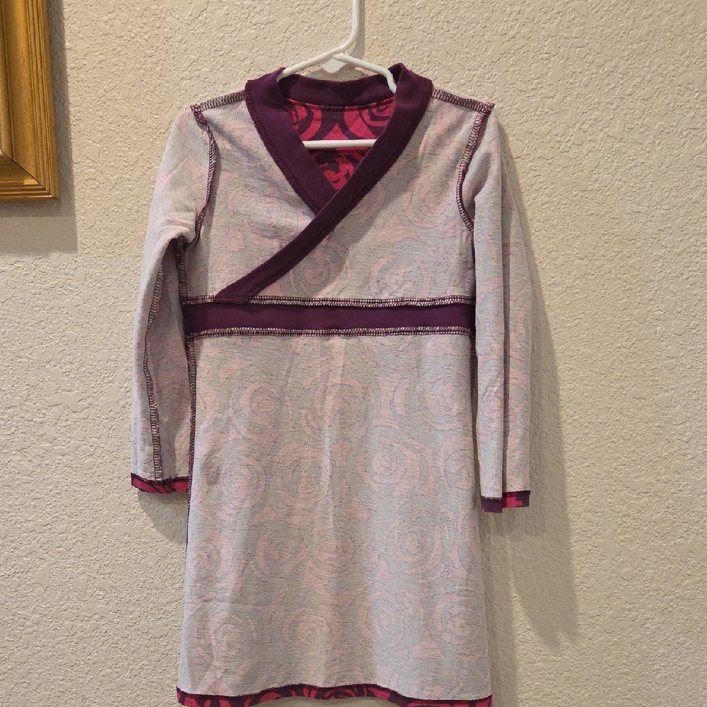 Tea Collection Pink and Purple Swirl Dress - Picture 5 of 8